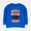 ML Mom Super Hero Royal Blue Terry Sweatshirt 8975