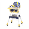 Baby High Chair Navy With Deattachable Wheels