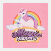 ML Unicorn Magic Happens Pink Terry Sweatshirt 9763