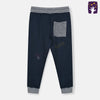 LFT Grey Rib Blue Soft Brushed Fleece Trouser 9798