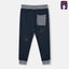 LFT Grey Rib Blue Soft Brushed Fleece Trouser 9798