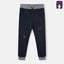 LFT Dark Grey Rib Blue Soft Brushed Winter Trouser 9809