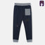 LFT Dark Grey Rib Blue Soft Brushed Winter Trouser 9809