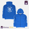 ML Super Kid Royal Blue Fleece Zipper Hoodie 9842