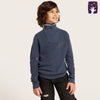 ANK Blue Half Zip Long Neck Knitted Sweater 10027