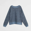 MN Leopard Blue Organic Sweatshirt 5872