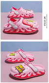 Happy Dinosaurs Pink Antislip Clogs Slippers 4905