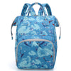 Fish Flower Mummy Baby Waterproof Travel Diaper Backpack