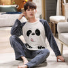 Women Panda Comfy Rayon Silk Fur Loungewear Set W122