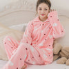 Women Hearts Comfy Butter Fur Loungewear Set W119