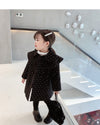 Quilted Star Black Long Coat 11453