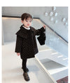 Quilted Star Black Long Coat 11453