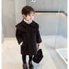 Quilted Star Black Long Coat 11453