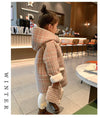Pink Check Butter Soft Fur Coat 11439