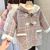Pink Check Butter Soft Fur Coat 11439