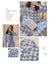 Women Check Front Botton All weather Loungewear Set W130