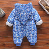 Caamouflag Blue Quilted Snow Suit #11557