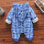 Caamouflag Blue Quilted Snow Suit #11557