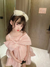 Big Bow Tie Sling Pink Fancy Frock 11807