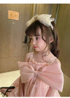 Big Bow Tie Sling Pink Fancy Frock 11807
