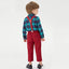 Gentelman Check Shirt Pant With Expander Suiting Set 11834
