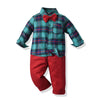 Gentelman Check Shirt Pant With Expander Suiting Set 11834