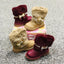 Fur Style Wine Red Imported Long Shoes 2321 B