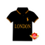 ML London Embroided Black Pony Polo 12022