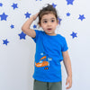 ML Airplane In Clouds Royal Blue Shirt 7617