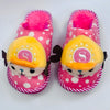 Cat Polka dot Pink Winter Rubber Sole Slipper 6294