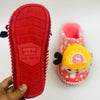 Cat Polka dot Pink Winter Rubber Sole Slipper 6294