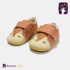 Fox Face Rubber sole High Quality Pink Baby Shoes 4388