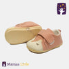 Fox Face Rubber sole High Quality Pink Baby Shoes 4388