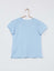 Eco Bio Cotton Elastic Shoulder Sky Blue Shirt 7228