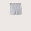 MN Side Stripes Grey Girls Shorts 10506