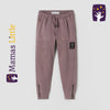 ZR Zip Ankle Grips Purple Terry Trouser 9838