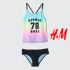 H&M Summer Mode Swimwear BIKINI Tankini 2 Piece Set #12135