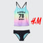 H&M Summer Mode Swimwear BIKINI Tankini 2 Piece Set #12135