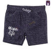LSN Ocean Life Charcoal Texture Bermuda Shorts 100133