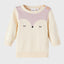 NME IT Fox Ecru Face Cream Knitted Sweater 11537