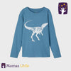 NME IT Dinosaur Blue Full Sleeve Shirt 9430