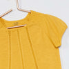 Eco Bio Cotton Elastic Shoulder Yellow Shirt 7226