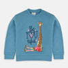 Be You Girrafe Light Blue Sweatshirt 5700