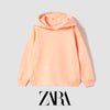 ZR Orange Peach Loose Ends Style Hoodie 12711