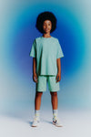 ZR Green Jersey Shirt with Bermuda Shorts 2 Piece Set 12753