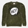 FUZRKA Sequin Velvet Green Knitted Sweater 12587