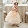 Cream Big Bow Party FANCY Frock 12898
