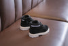 Black Texture Imported Long Shoes 2536 B