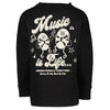 ZEE M Music is Life Black Sweatshirt 12609