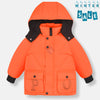 Orange Vebice Bear Thick Puffer Jacket with Tail 12370